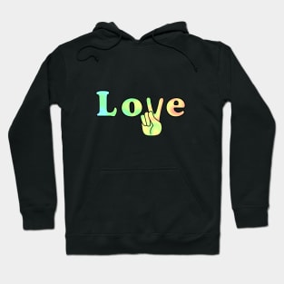 Love And Peace Hand Sign Hoodie